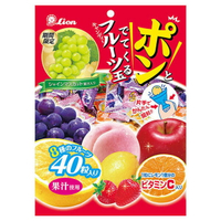 【江戶物語】LION 獅王波波綜合水果糖水果糖 年貨糖果 喜糖 日本進口