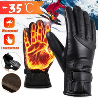 Sarung tangan elektrik yang dipanaskan boleh dicas semula USB tangan pemanasan panas sarung tangan musim sejuk motosikal haba skrin sentuh sarung tangan basikal kalis air