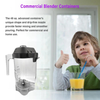 48Oz Blender Fit For Vitamix The Quiet One VM0145,Barboss,Drink Machine Advance And Touch &amp;Go Commercial Blender Pitcher