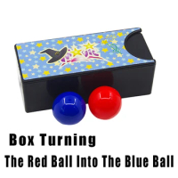Box Turning The Red Ball Into The Blue Ball Magic Tricks Gimmick Props Close Up Magia Mystery Box Magie Illusion Prank Toys gift
