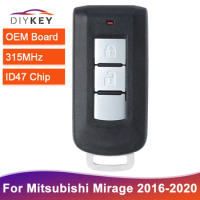 Original Board Smart Remote 315MHz NCF2951X HITAG 3 ID47 Chip For Mitsubishi Mirage 2016 2017 2018 2019 2020 2 Button Key Fob