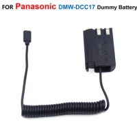 DMW-DCC17 Fake Battery DMW-BLK22 USB Type-C Power PD Adapter Cable For Panasonic Lumix GH6 GH6L GH5II DC-S5 S5K Camera