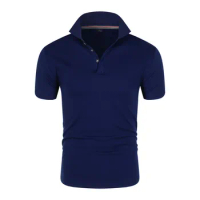 2024 New Men's Polo Shirt Solid Sportwear T-shirt Men Casual Tees Tops Breathable Short Sleeve Summer Runing Tshirts