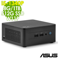 ASUS NUC 13代迷你電腦(i5-1340P/8G/1TB+512G SSD/W11P)