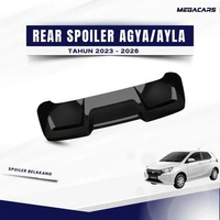 Megacars Spoiler Belakang Mobil Toyota Agya/Ayla 2023 - 2026 Glossy Black