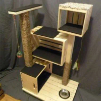 cat condo kucing rumah / Cat Tree, Cat Tower atau Cat Condo