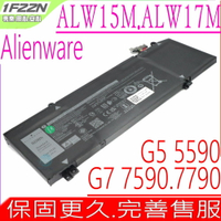 DELL 1F22N 電池 適用戴爾 ALIENWARE ALW15M 電池,ALW15M-D1735R,ALW15M-R1748R,M15 2018,ALW15M-D1725S, ALW17M-D2956R,ALW17M-D4736B,P37E001,M17 P37E001,0JJPFK