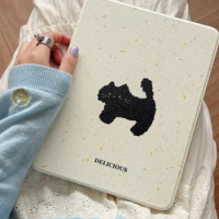 Cute Black Cat Tablet Case For iPad Pro 4 5 6 Generation 12.9 inches 11" 9th 10th 7th 8th 9.7 mini6 Air 5 4 3 10.5 10.9 inch