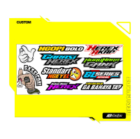 Stiker Motor 1 Pack ( isi 10) Hologram Herex gass Motor herex official Vinyl Hologram Cb gl mp tiger