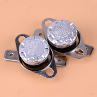 2pcs 120 Degree KSD301 Manua Temperature Switch Control NC Reset Heater Bimetal Disc Thermostat Normally Closed Thermal