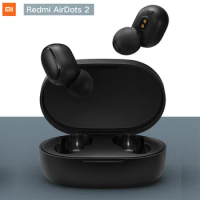 Original Xiaomi Redmi AirDots 2 Wireless Bluetooth-compatible 5.0 Charging Earphone In-Ear Bass Ture Earbuds AI For Smart Phone