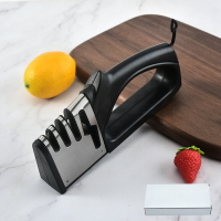 磨刀器磨刀石 四合一磨刀器家用磨菜刀磨刀器廚房手持磨刀器