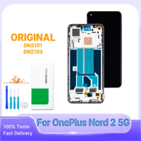 6.43" New Premium For OnePlus Nord 2 5G LCD Touch Screen Digitizer Assembly For OnePlus Nord2 5G Display LCD With Frame DN2101