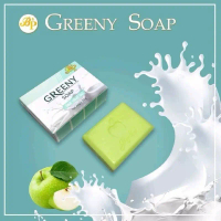 B&P Greeny Soap Dibuat di Thailand Perkhidmatan Badan 70g Sabun Hijau Natural Berat 70g Warna Hijau