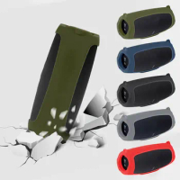 Outdoor Travel Silicone Case Skin with Strap for JBL Charge 5 Bluetooth Speaker