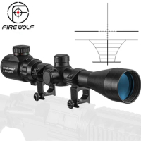 3-9x40 EG Riflescope Hunting Scope Bow Cross Red Green Outdoor Reticle Sight Optics Sniper Tactical Air Gun Scope Weapon Sight