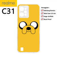 Casing Custom Realme C31 Softcase Clear Case Jake Adventure Time