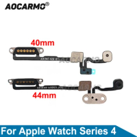 Aocarmo Power Flex Cable And Rotation Shaft Flywheel Flex Replacement Parts For Apple Watch Series4 40mm Series 4 44mm