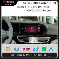 Hualingan For Mercedes Benz S W221 Class CL W216 Android Screen Upgrade Android Auto Apple Carplay Multimedia Stereo Radio 2 Din