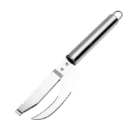 Polocat 2 in 1 Fish Scale Knife Multifunctional Cleaning Tool Fish Scale Scraper Kitchen Accessories