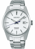SEIKO 精工錶-黑牌款- Presage 新銳系列機械腕錶 6R35-00V0S(SPB165J1)-40mm-白面鋼帶【刷卡回饋 分期0利率】