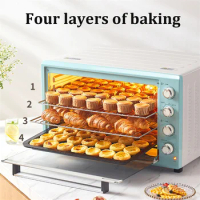 Electric Oven Household 100L Large-capacity Multifunctional Microwave Oven Pizza Oven Outdoor Electric Bread Cake Baking Toaster