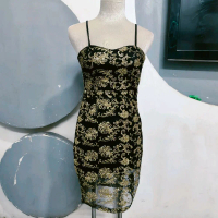 đầm 2 dây body ren nhũ eo 68 dài 90 có mút ngực thanh lý 514.   đầm đi đám cưới , đầm xinh nhẹ nhàng