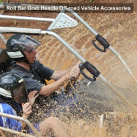 Roll Bar Grab Handle UTV Buggy ATV Handle Rope Black Car Grab Passenger Handrail Rear Seat Armrests Off-road Vehicle Accessories