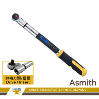 【Asmith 鐵匠牌】34-340Nm四分頭-藍牙充電款換頭型14x18-數位扭力扳手(WI-340-3-BT / 電子式扭力板手)