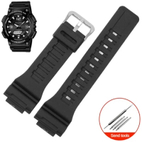 Silicone Watch Strap with Male Interface, Substitute G-SHOCK, AQ-S810W, AEQ110W, MCW-200h Series, 18mm