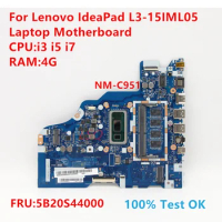 NM-C951 For Lenovo IdeaPad L3-15IML05 Laptop Motherboard With CPU:i3 i5 i7 FRU:5B20S44000 100% Test OK