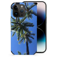 Tropical Palm Tree Dream Phone Cases For Iphone 15 14 13 12 11 Plus Pro Max Mini Xr 7 8 Fiber Cover Phone Case Palm Tree Nature
