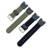 Strap Nylon Band for Casio SGW-100 SGW100 Stainless Steel Buckle Waterproof Men Sport Replace Bracelet Watch Accessory