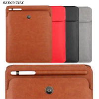 For iPad Pro 11 Case iPad Air 5 10.2 9.7 10.5 inch Air 3 PU Sleeve Case Pouch Bag Cover with Pencil Slot For iPad Pro 9.7 case