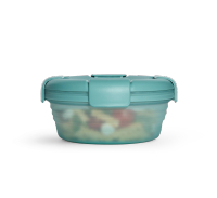 Stojo - 專利環保高耐熱矽膠摺疊沙律碗-透明系列尤加利