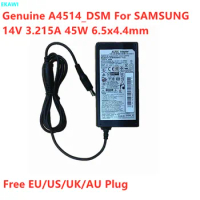 Genuine 14V 3.215A 3.22A 45W A4514_DSM A4514_FPN Power Supply AC Adapter For SAMSUNG TD590 HW-H500 T24C350LT LED Monitor Charger