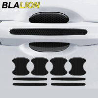 BLALION Car Door Handle Bowl Scratch Protective Stickers Carbon Fiber Protector Cover Car Handle Anti-collision Protection Strip