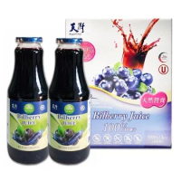 【天廚】NFC100%非濃縮還原藍莓汁2入禮盒(1000ml*2)