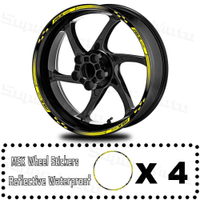 Pelekat Roda Motosikal Reflektif Pelekat Rim Pita Jalur Kalis Air Aksesori untuk Honda MSX 125 Grom1