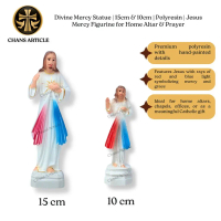 Divine Mercy Statue | 15cm & 10cm | Polyresin | Home Altar & Prayer