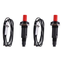 2X Piezo Ignition Set With Cable 1000Mm Long Push Button Kitchen Lighters For Gas Stoves Ovens