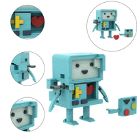 BMO Brickheadzs-Cartoon Characters Building Blocks Set Decryption Box For Adventure Time Figures Bricks Kid Toys Christmas Gifts