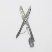 1 Piece Replacement Swedish Powder Damascus Steel Hand Made Scissors for 91mm Victorinox Swiss Army Knife