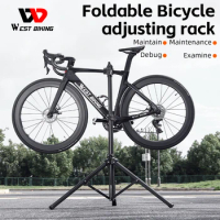 WEST BIKING Bike Repair Stand Foldable Bicycle Display Stand MTB Road Repair Workstand Adjustable Bicycle Maintenance Tools