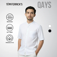 Tom Ferricks Qays Kemeja Pria Shanghai Lengan Pendek
