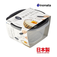 asdfkitty*日本製 INOMATA 白飯微波盒/微波蒸飯盒/包子微波蒸籠/瀝水保鮮盒-正版商品