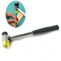 Jewelry Making Tools Installable Two Way Rubber Hammers Sledge Hammer with Steel Handle Platinum Detachable 25.5x6.9x2.5cm
