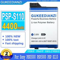 4400mAh GUKEEDIANZI Battery PSP-S110 for Sony PSP2000 PSP3000 for PSP S110 Gamepad Replacement Big Power Bateria