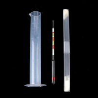 3Pcs/set Triple Scale Hydrometer For Home Brew Wine Beer Cider Alcohol Testing 3 Scale Hydrometer Wine Sugar Meter Gravity Test