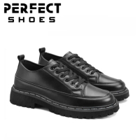 SEPATU DOCMART HITAM PRIA SEPATU FORMAL KERJA KANTOR PANTOFEL CASUAL Shoes Kasual Kasual Black Rubbe